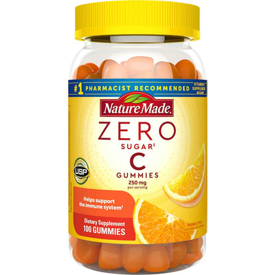 Nature Made Zero Sugar Vitamin C 250mg Gummies - Orange Flavor