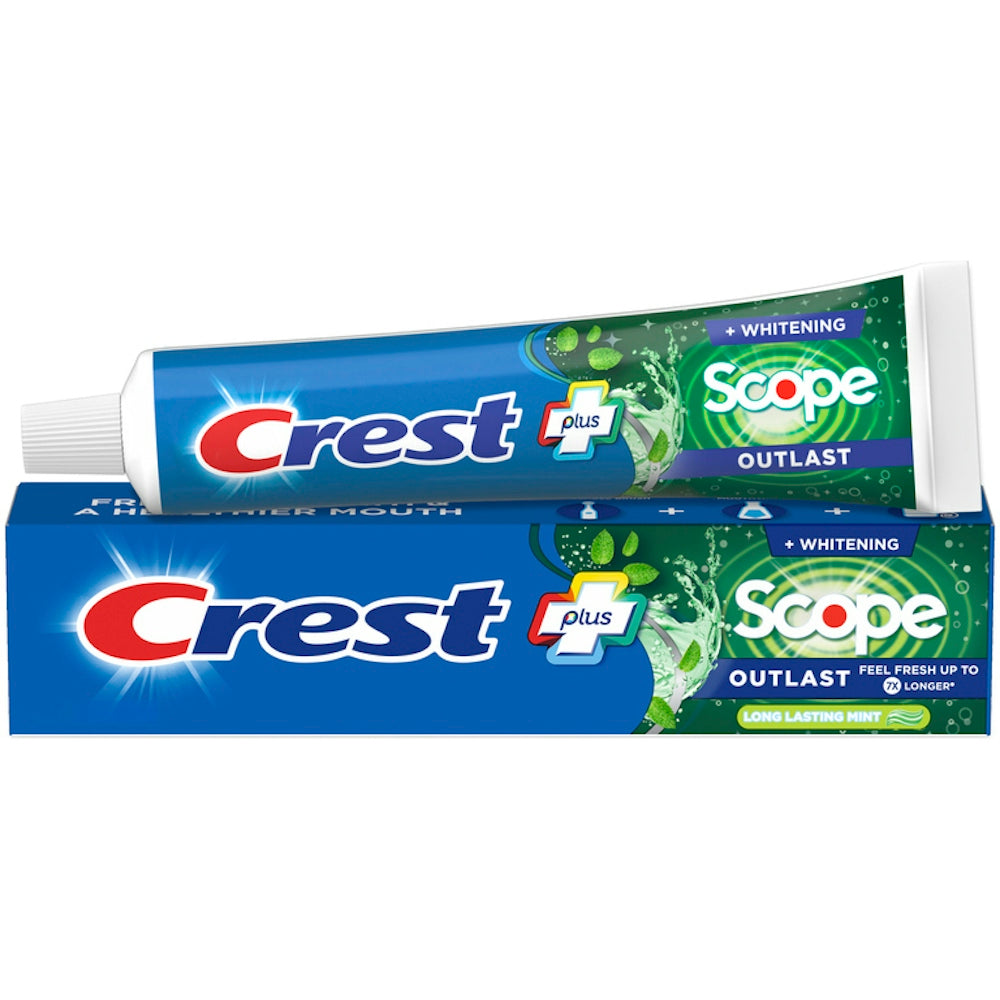 Pasta de dientes blanqueadora Crest Complete Plus Scope Outlast, 5.4 oz