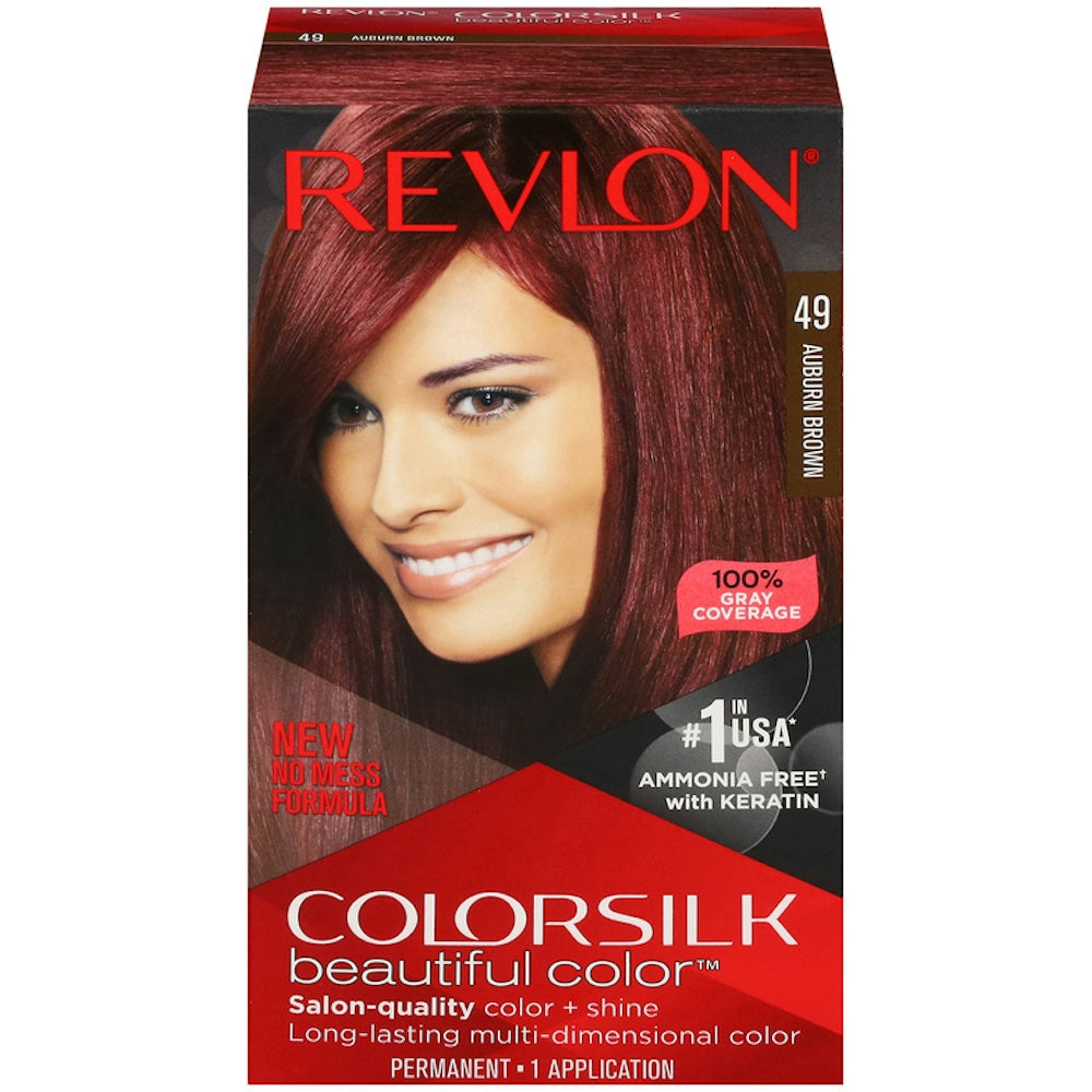 Revlon Colorsilk Beautiful Color Tinte Permanente para el Cabello, 49 Castaño Rojo