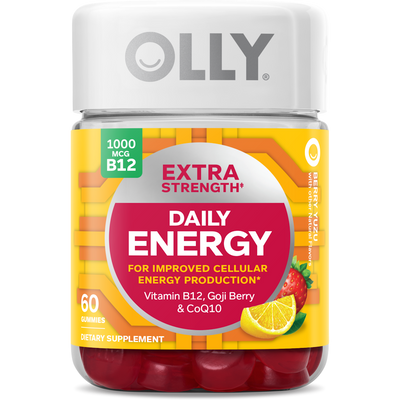 OLLY Extra Strength Daily Energy Gummies - 60 Count
