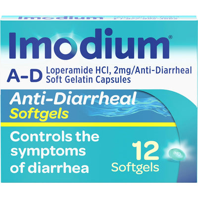 Imodium Anti-Diarrhéique Softgels - 12 Comptes