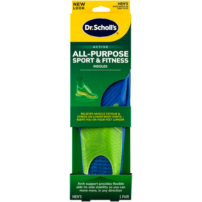 Semelles de sport et de fitness pour hommes Dr. Scholl, tailles 8-14
