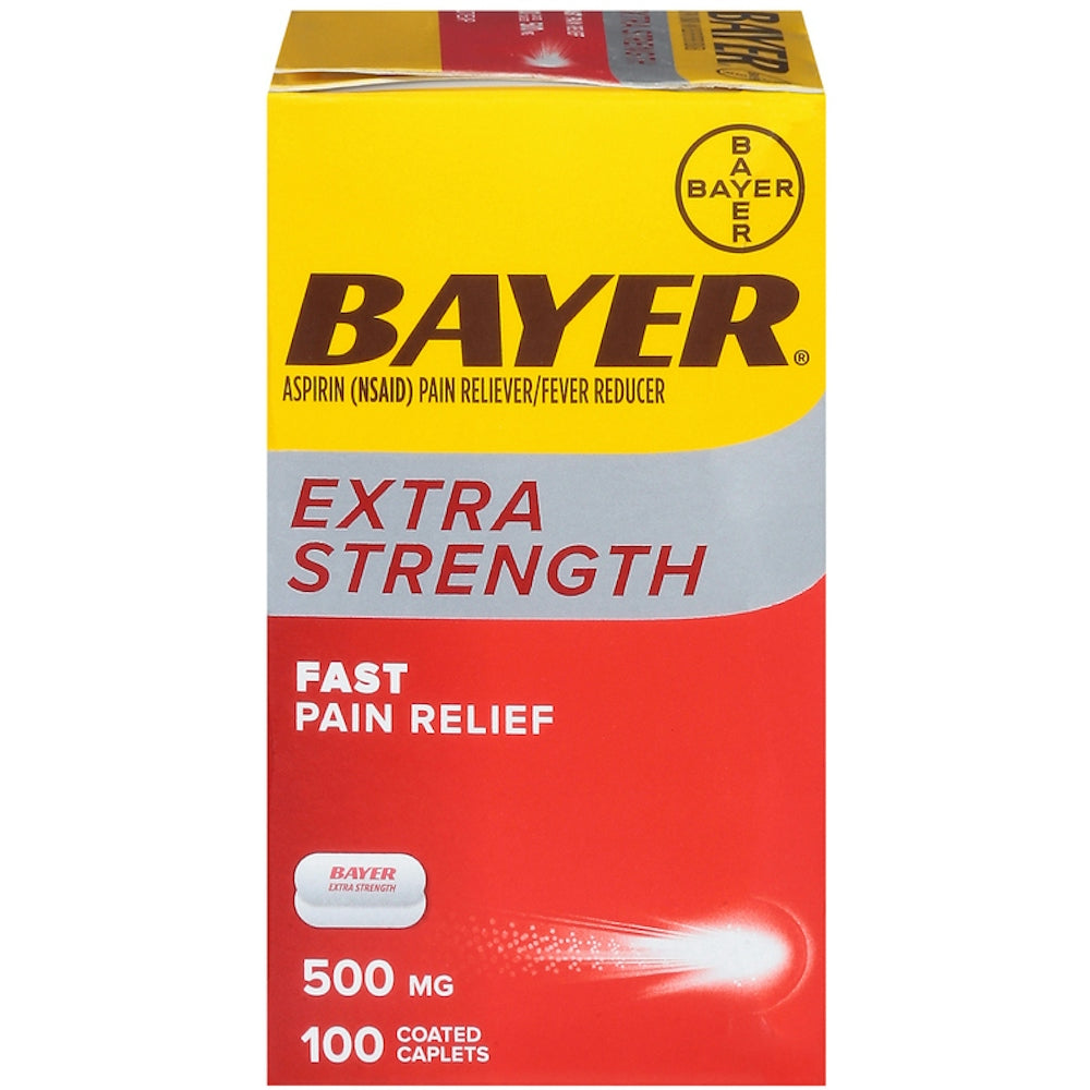 Bayer Aspirine Extra Fort 500mg Comprimés Enrobés – 100 ct