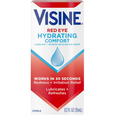 Visine Red Eye Drops - Hydrating Comfort for Your Eyes