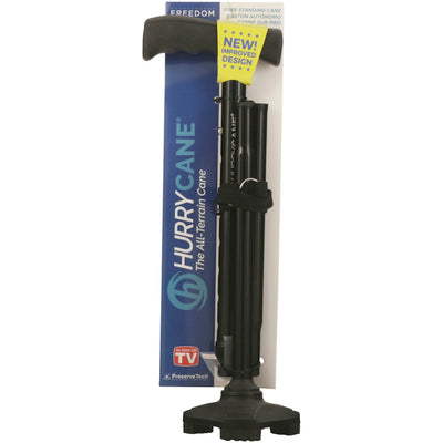 HurryCane Drive Medical Freedom Edition Folding Cane - Black