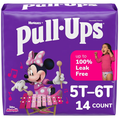 Pull-Ups Training Pants for Girls, Size 5T-6T, 14 Count