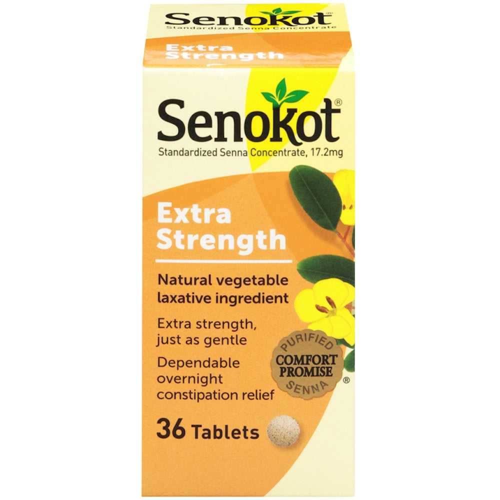 Tabletas Laxantes Naturales de Senokot de Fuerza Extra