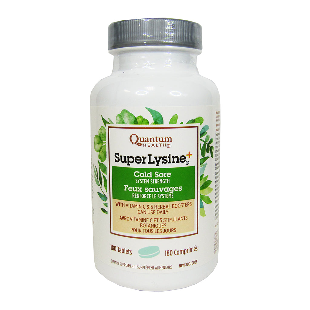 Quantum Health Super Lysine Plus - 180 Tabletas para el Apoyo Inmunológico