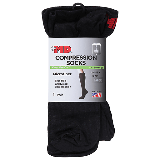 Premium Unisex Microfiber Black Over The Calf Socks