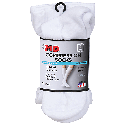 +MD Grandes Chaussettes Unisexes Rembourrées à Côtes