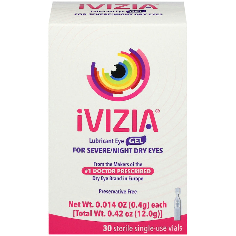 Gel Lubricante para Ojos Ivizia para Alivio Severos de Ojos Secos Nocturnos - 30 Ct