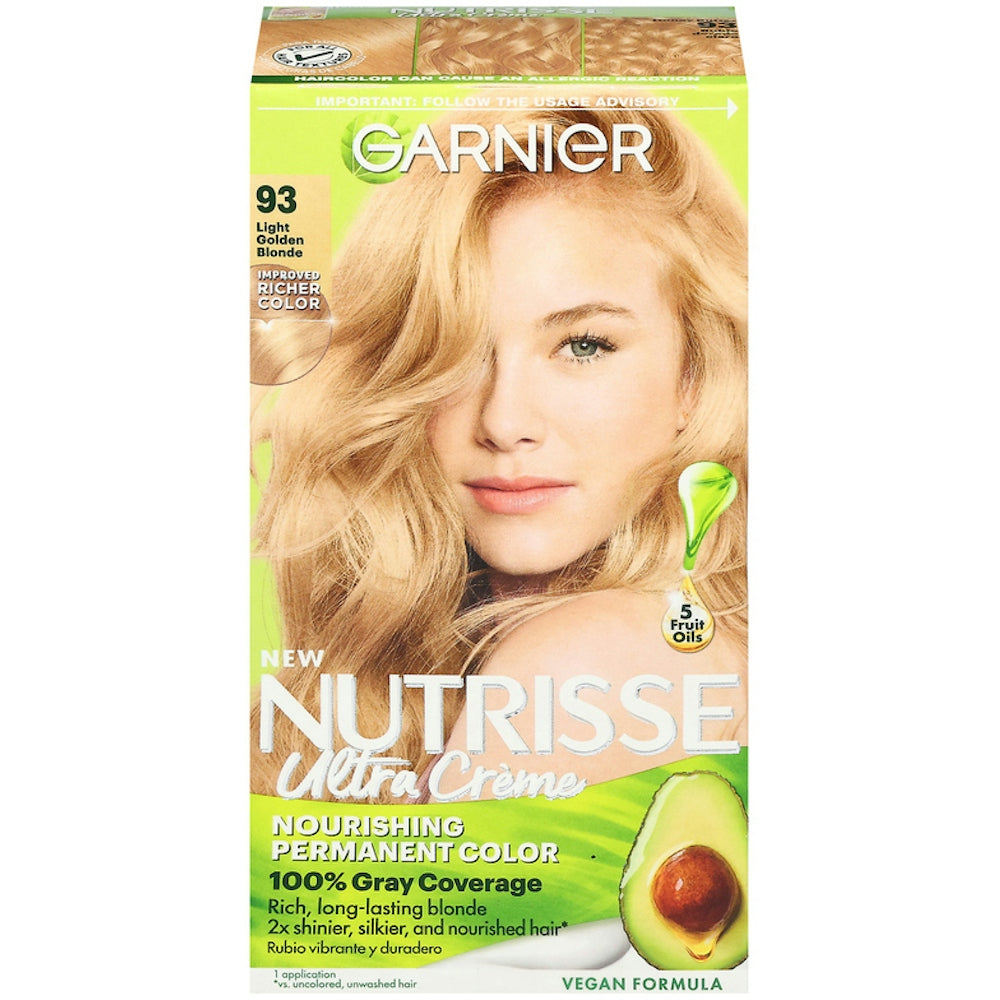 Garnier Nutrisse Crema Colorante para el Cabello, Rubio Dorado Claro 93