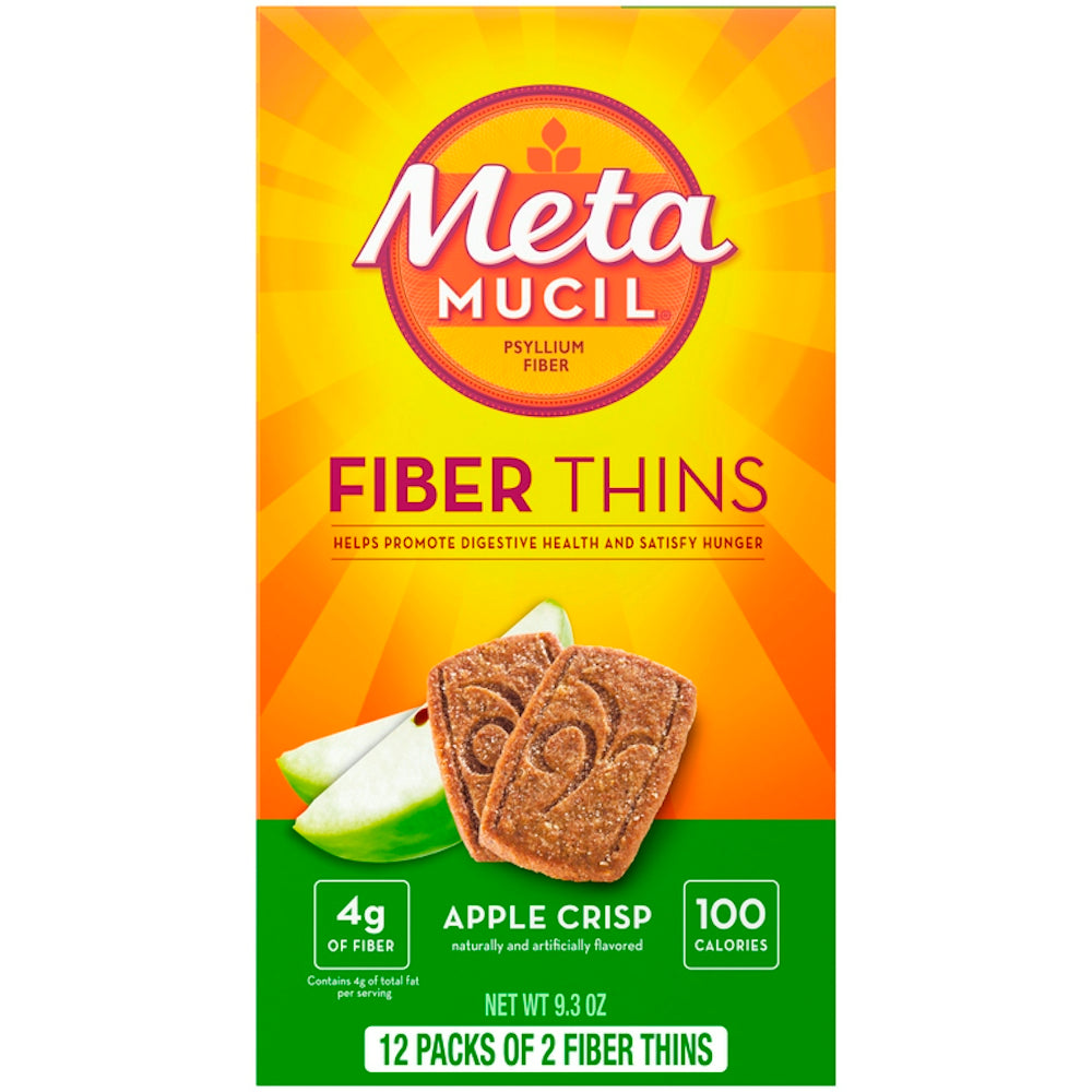 Suplemento de fibra Metamucil - Sabor manzana crujiente