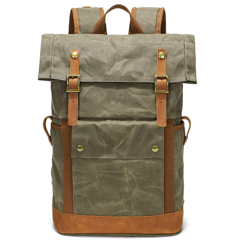 Premium Horse Leather Multifunctional Hiking Backpack