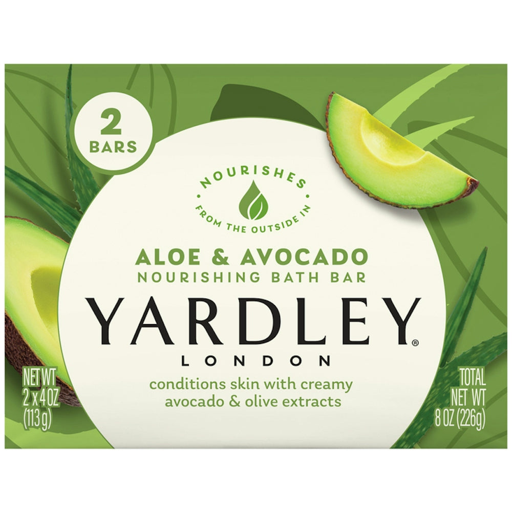 Yardley London Fresh Aloe Bath Bar - Savon hydratant, 4,25 oz