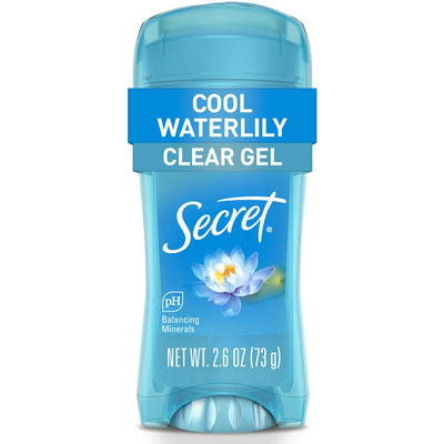 Secret Fresh Cool Waterlily Clear Gel Antiperspirant - 2.6oz