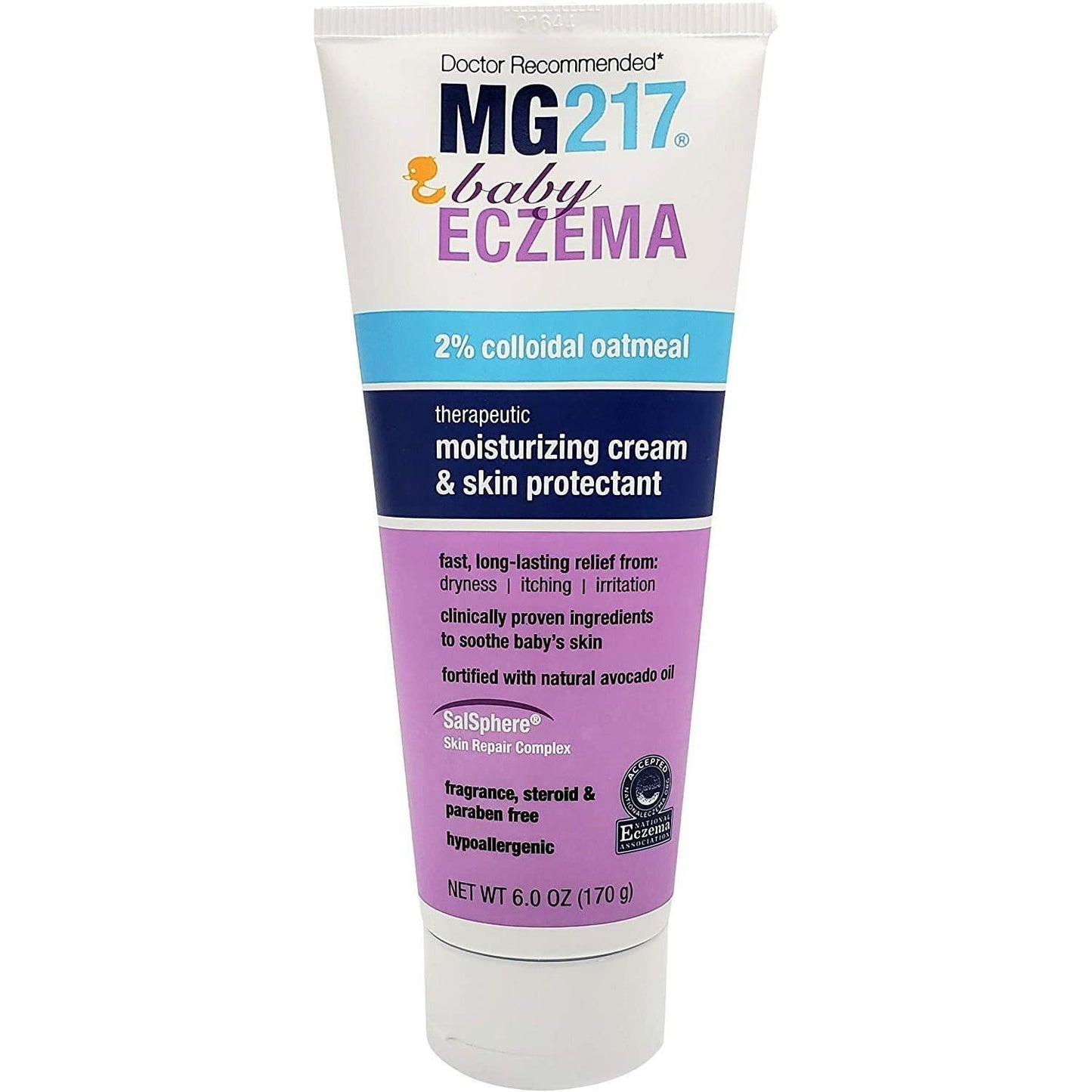 Crème hydratante pour bébé Mg 217 contre l'eczéma, 6 oz