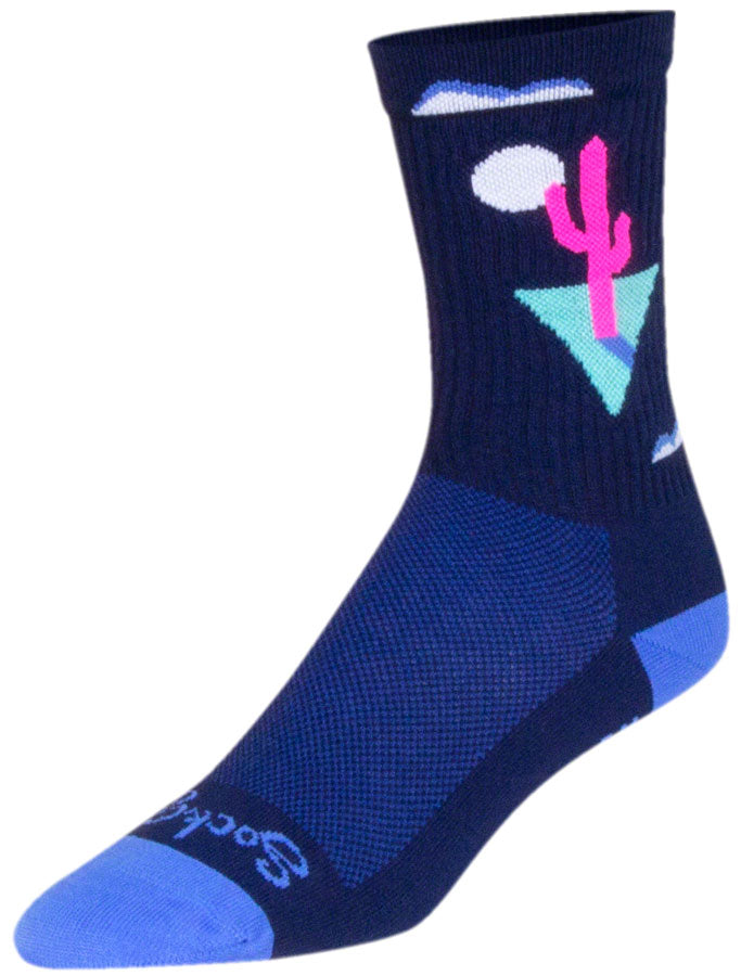 Calcetines SockGuy Crew Cactal - 6" Azul Pequeño/Mediano