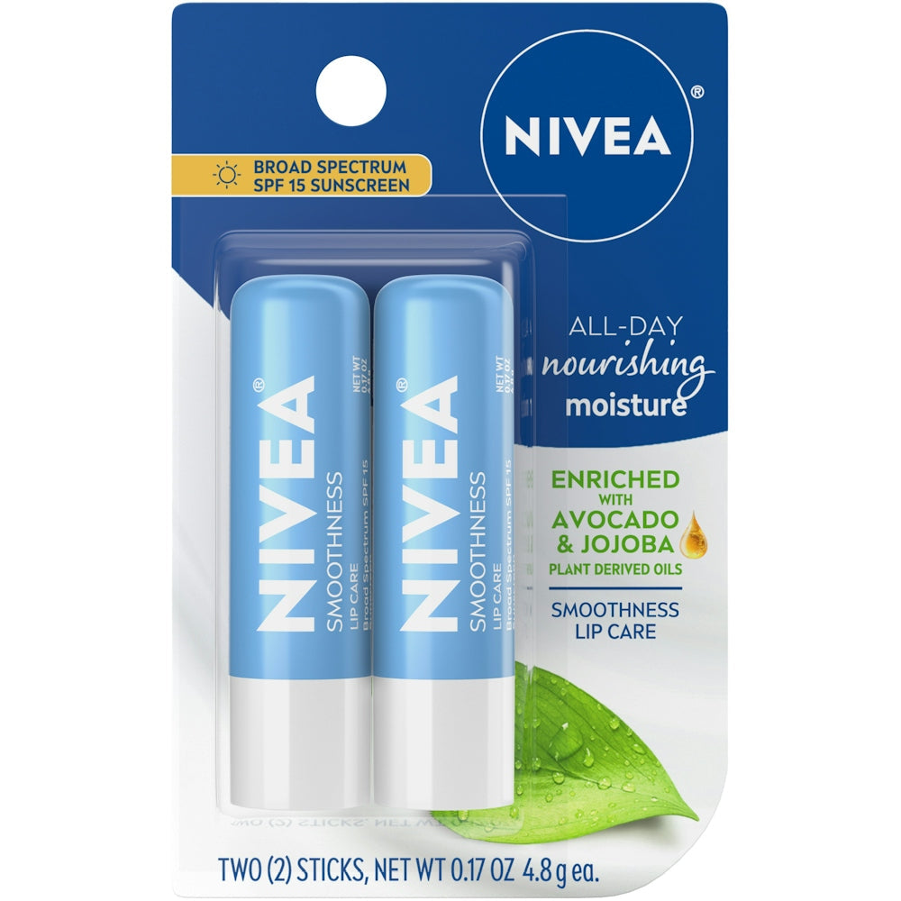 Pack de deux baumes à lèvres Nivea Smoothness