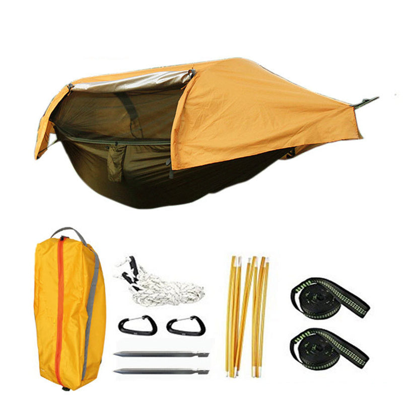 Premium Mosquito-Proof Camping Hammock with Tree Net