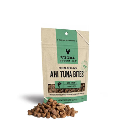 Vital Essentials Ahi Tuna Bites Cat Treats - 1.1 oz
