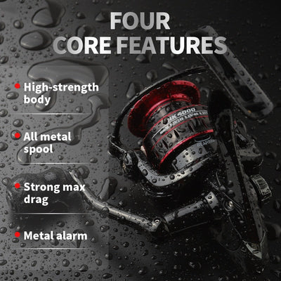 New Fishing Reels 1000-7000 Metal Spool 8kg Drag Power 5.2:1 Gear Ratio Spinning Reel Carp Fishing Reels For Saltwater Sea - Korvel