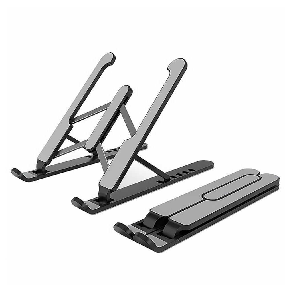 Portable Laptop Stand Foldable Height Adjustable Support Base Computer Cooling Stand Hollow Design Laptop Holder - Korvel