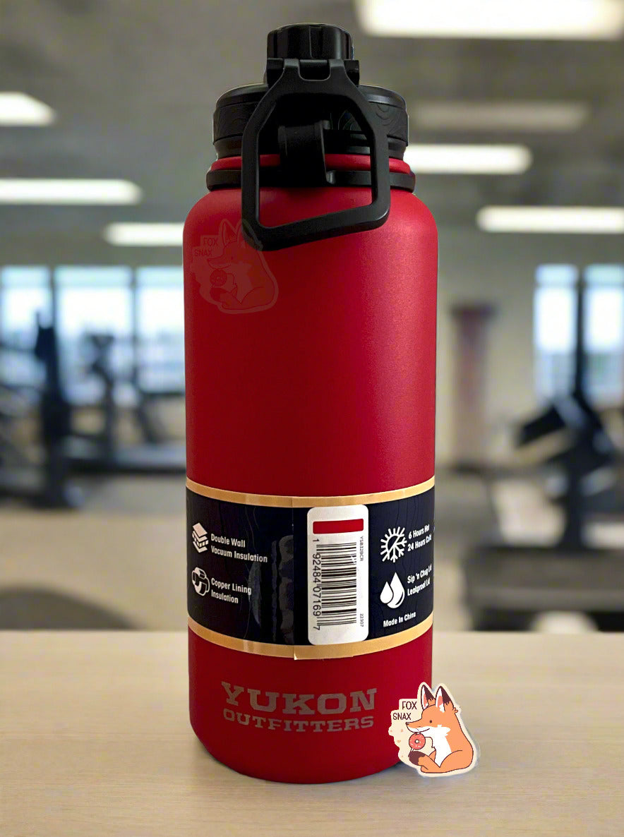 Bouteille d'eau rouge de 32 oz Buc-ee's Yukon Outfitters