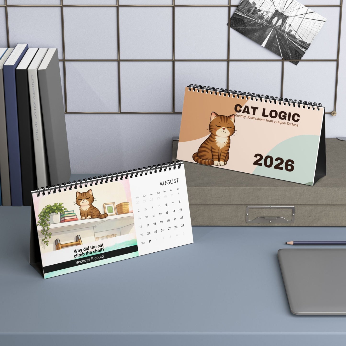 Lógica Felina: Calendario de Escritorio de Observaciones Mensuales – 2026
