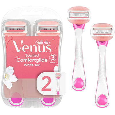 Gillette Venus Comfort Glide White Tea Razors - 2 Count