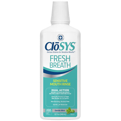 CloSYS Non-Irritating Gentle Mint Mouthwash 32 Oz