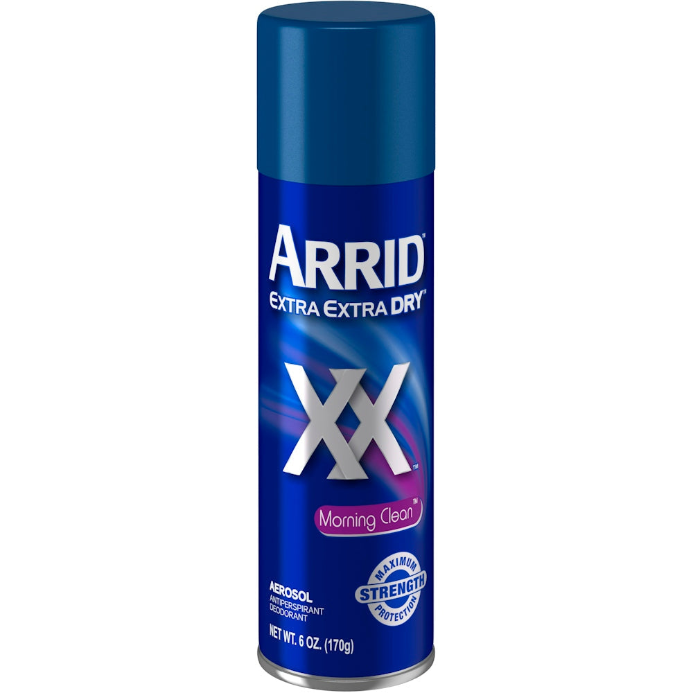 Arrid XX Extra Extra Dry Antiperspirant Déodorant Spray - Morning Clean, 6 oz
