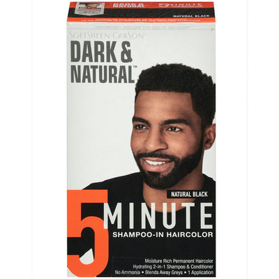 Dark & Natural 5-Minute Shampoo-In Hair Color Kit for Men