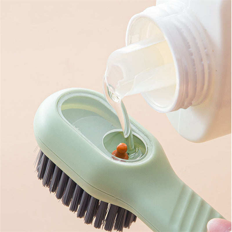 Multi Functional Shoe Brush Press Type Automatic Liquid Detergent Brush - Korvel