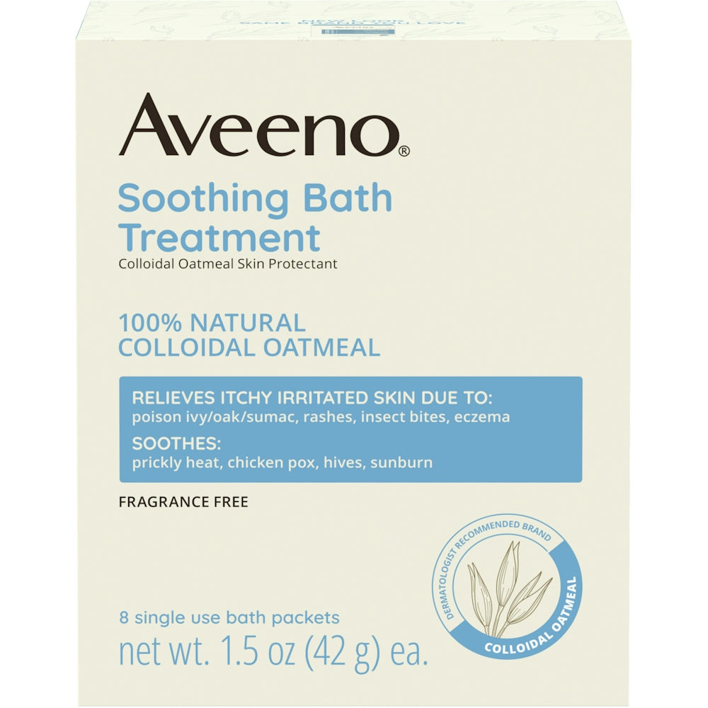 Tratamiento de Baño Calmante Aveeno - Paquetes de Avena Coloidal