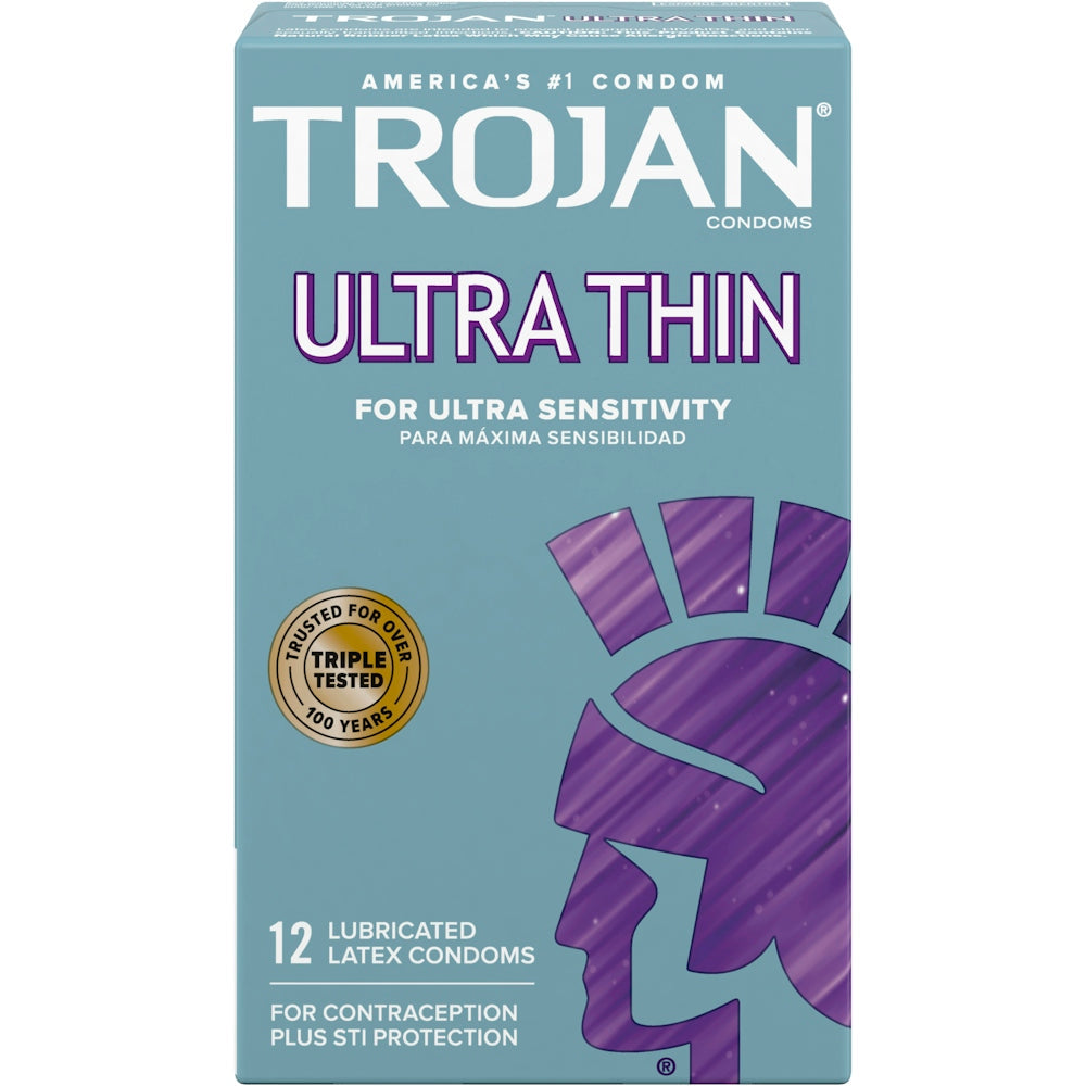Préservatifs en latex lubrifiés ultra fins Trojan