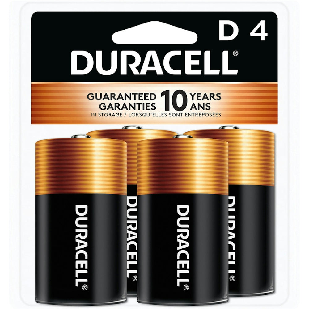 Baterías Duracell Coppertop D - Paquete de 4 Baterías Alcalinas