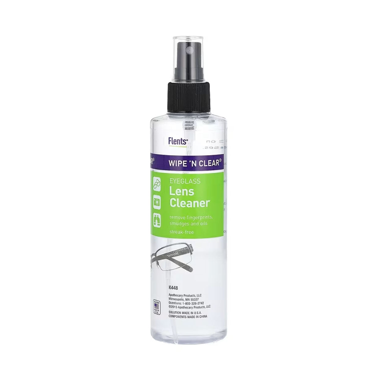 Flents Wipe 'N Clear Lens Cleaner - 8 Fl Oz
