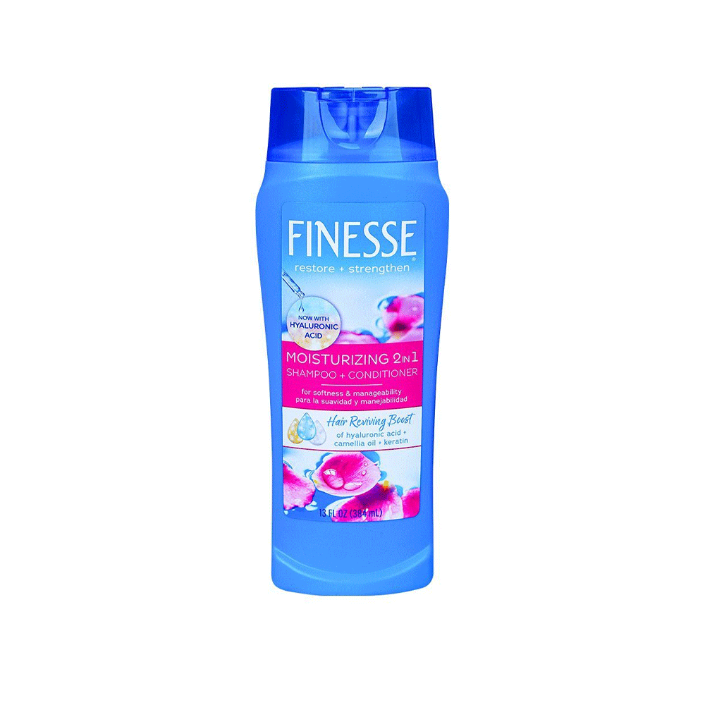 Finesse Hidratante Champú + Acondicionador 2 En 1 13 Fl Oz