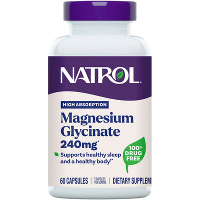 Natrol® Alta Absorción Magnesio Glicinato – 60 Cápsulas
