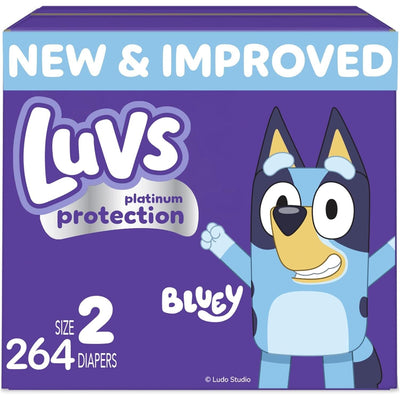 Pañales Luvs Pro Level Leak Protection Tamaño 2, 264 Ct