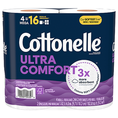Cottonelle Mega Rolls Toilet Paper - 2 Ply Comfort