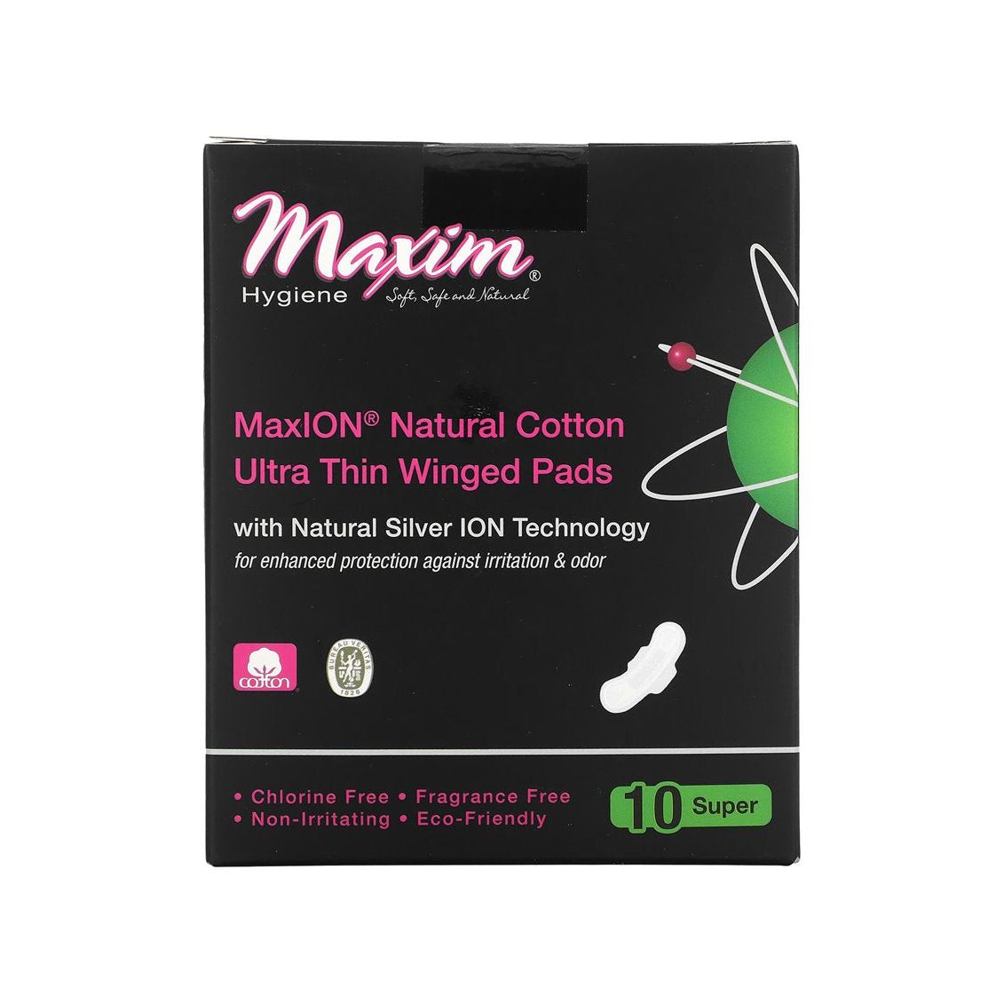 Maxim Hygiene Maxion Serviettes Ultra Minces avec Ailes, Super