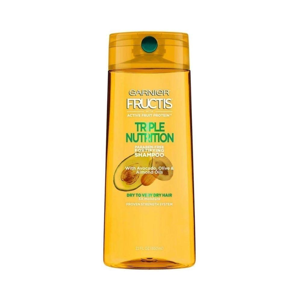 Champú Garnier Fructis Triple Nutrition, 22 fl oz - Cuidado nutritivo para cabello seco
