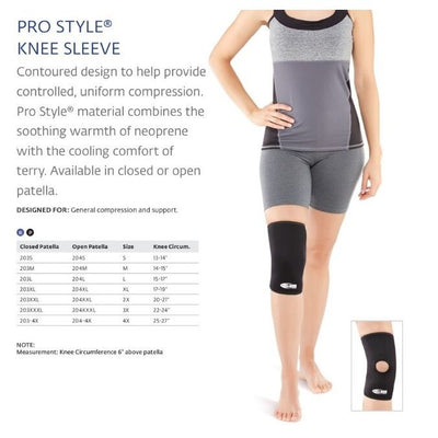 Bell-Horn Open Patella ProStyle Knee Sleeve - Large