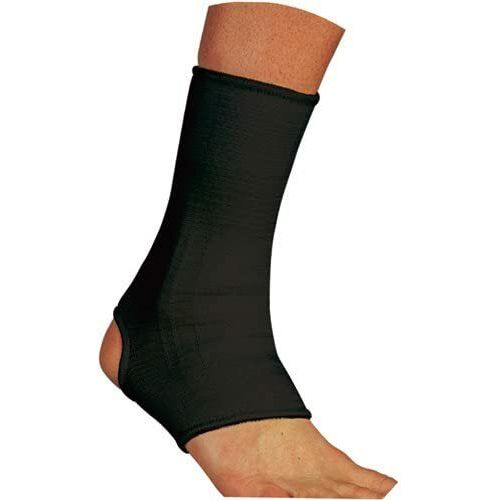 Premium Bell Horn Elastic Ankle Support - Black, X-Large