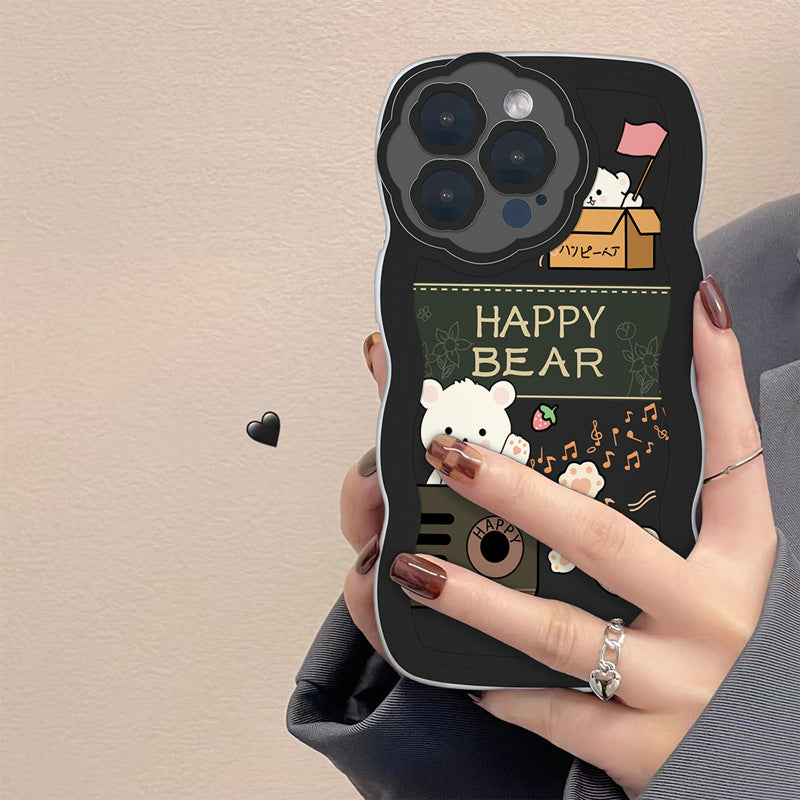 Funda Premium de TPU para iPhone 14 con Diseño de Gran Ola