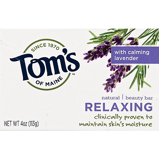 Tom's of Maine Relaxing Natural Bar Soap with Lavender - 4 Oz