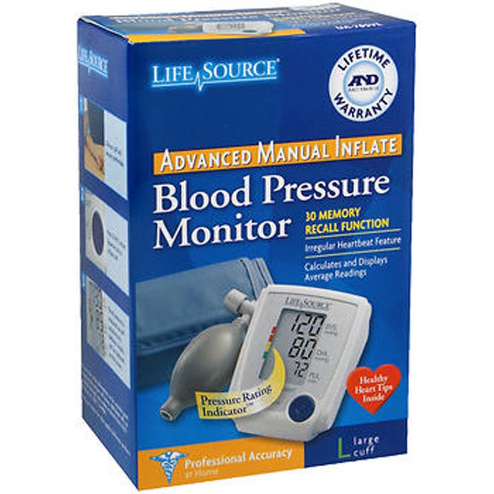 LifeSource Advanced Blood Pressure Monitor with Large Cuff