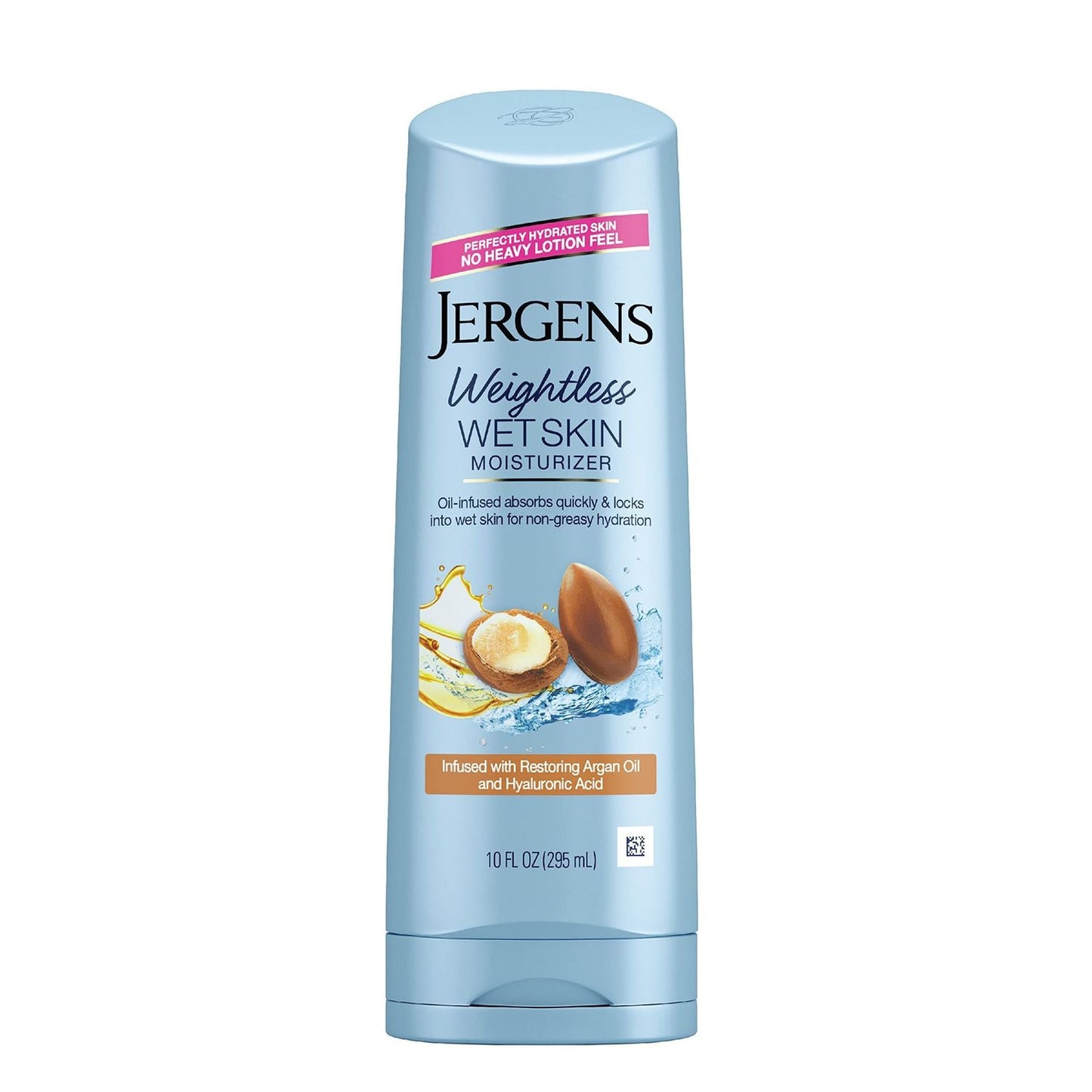 Lotion corporelle Jergens à l'huile d'argan Weightless Wet Skin, 10 Fl Oz
